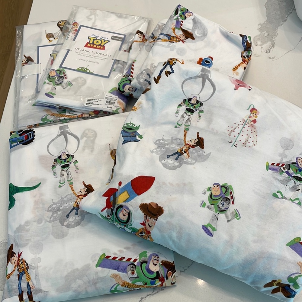 LIKE NEW Pottery Barn Kids Toy Story Sheet Set (Full/Queen)